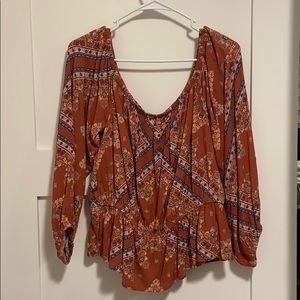 Off-the-shoulder blouse